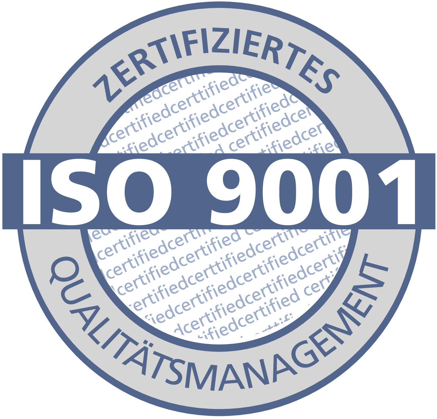 Logo 9001 zertifiziertes Unternehmen